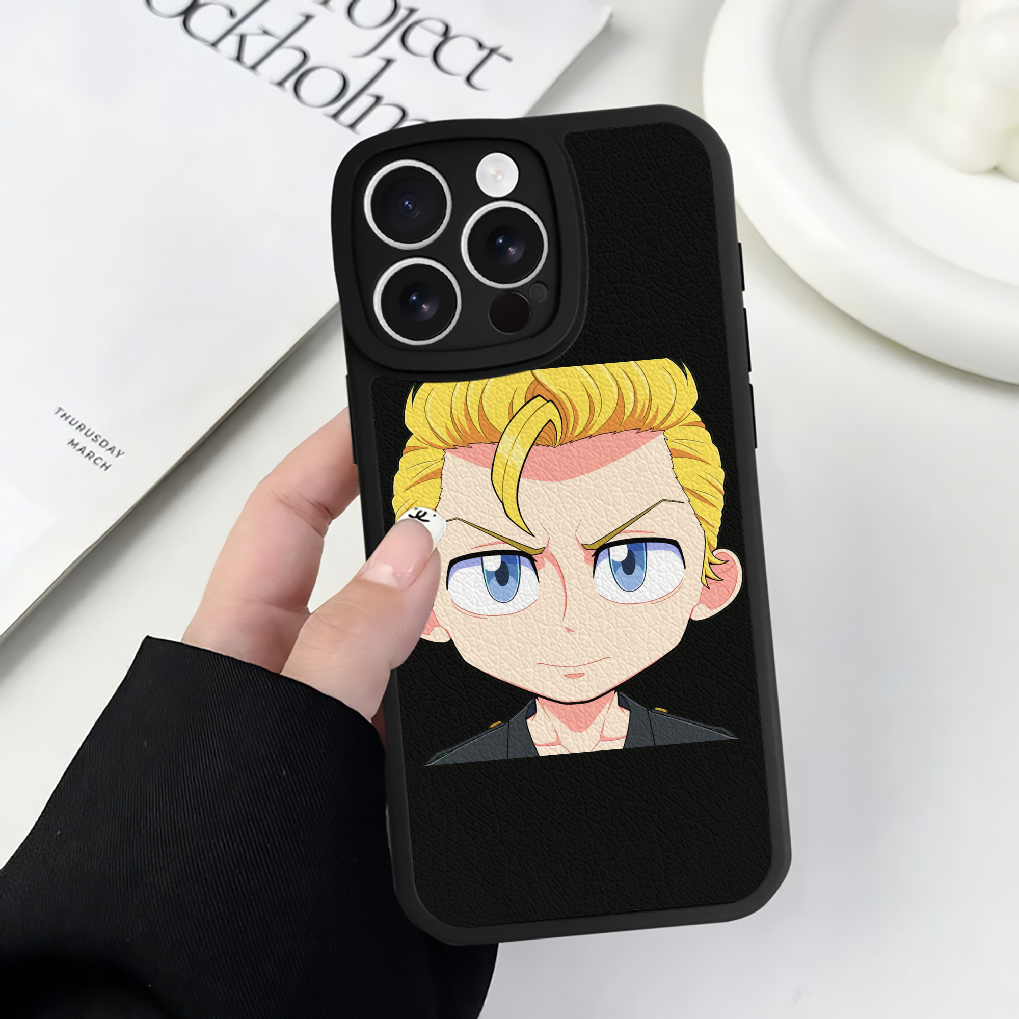 （画像用） 東京リベンジャーズ Tokyo Revengers 【iPhone 16シリーズ対応】シリコンスマホケース（レザー調） 材質：シリコン